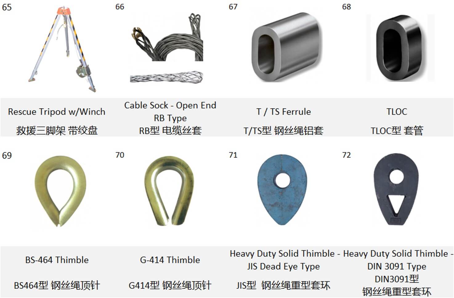 Lifting gears-Steel Wire Rope fittings-Tripod-STL-9